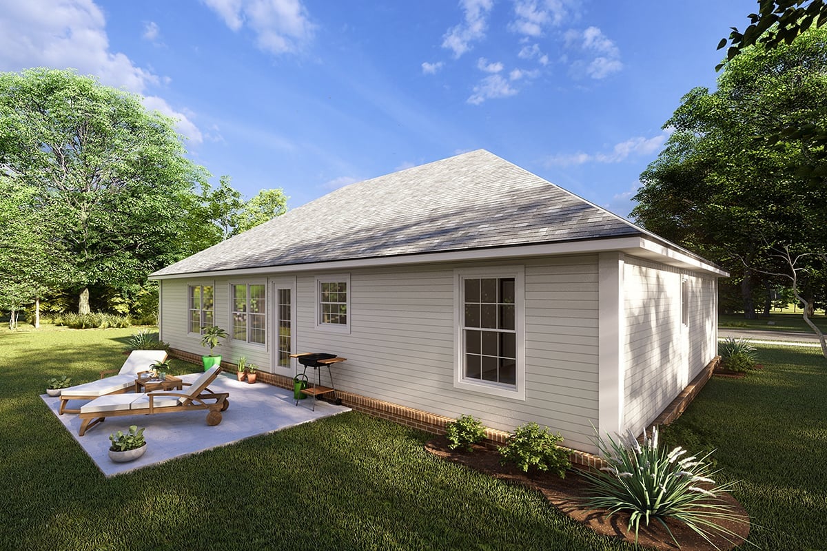 House Plan 66490 Rear Elevation