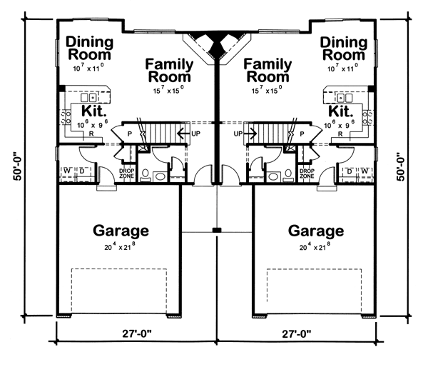 Multi-Family Plan 66648 Level One