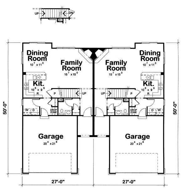 Multi-Family Plan 66649 Level One