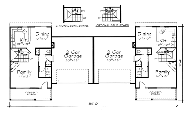 Multi-Family Plan 66677 Level One