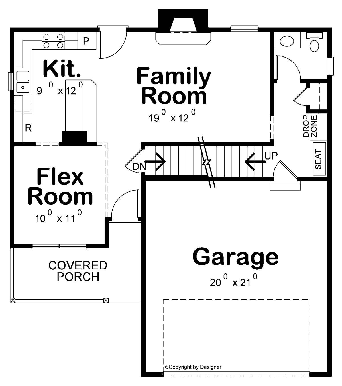 House Plan 66760 Level One