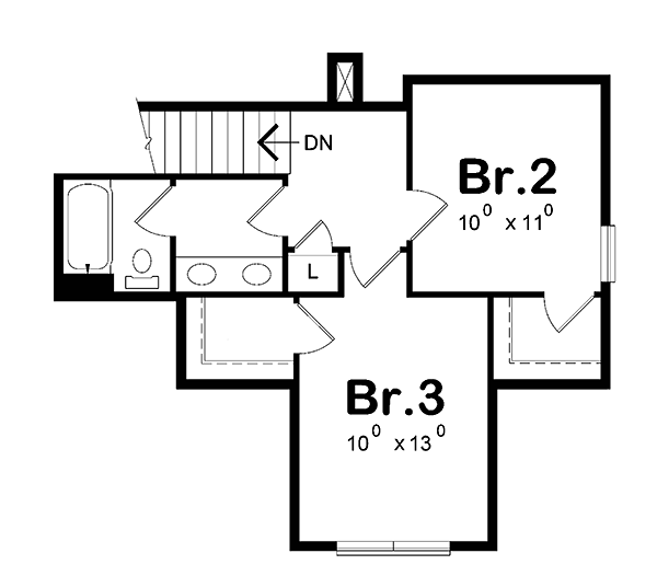 House Plan 66794 Level Two