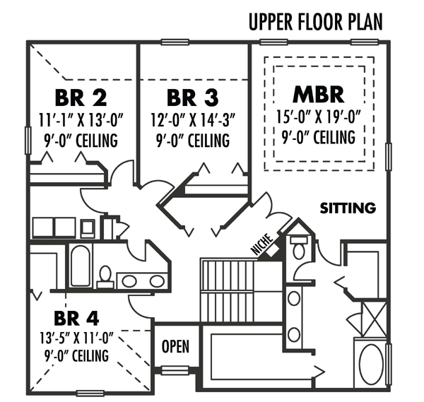 House Plan 66885 Level Two