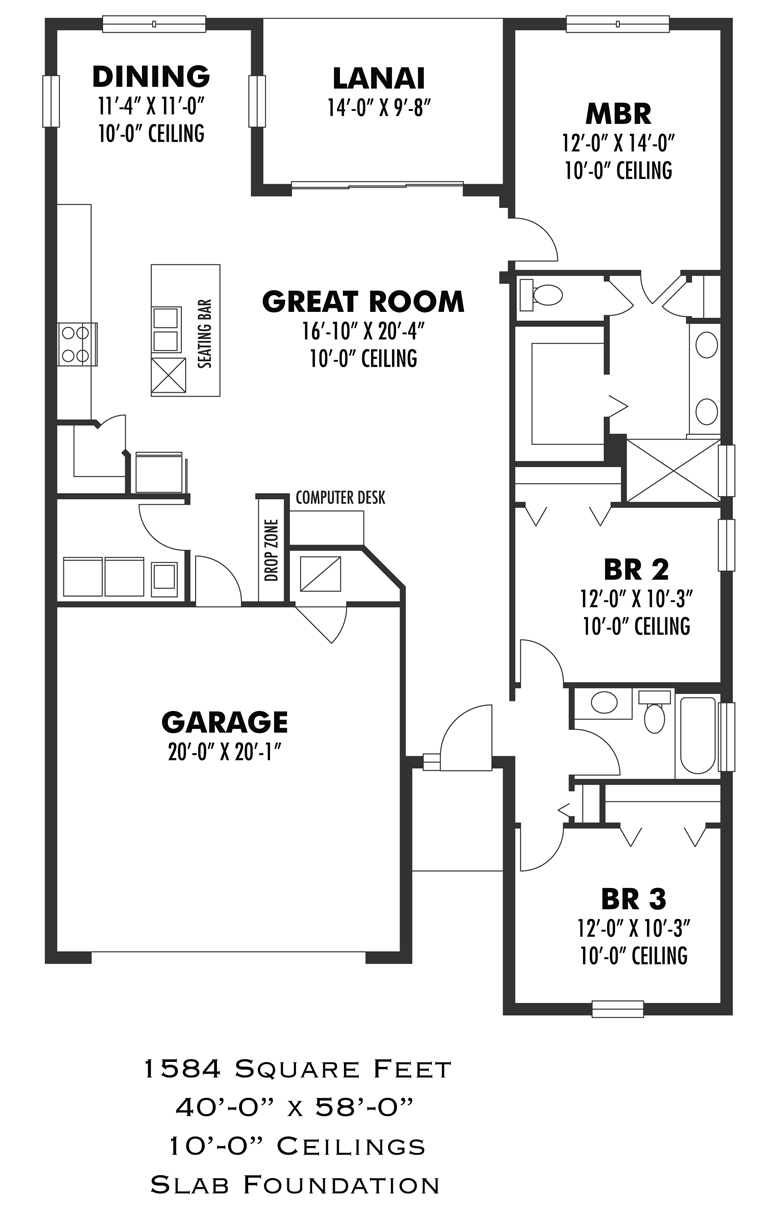 House Plan 66915 Level One