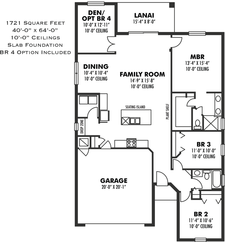 House Plan 66917 Level One