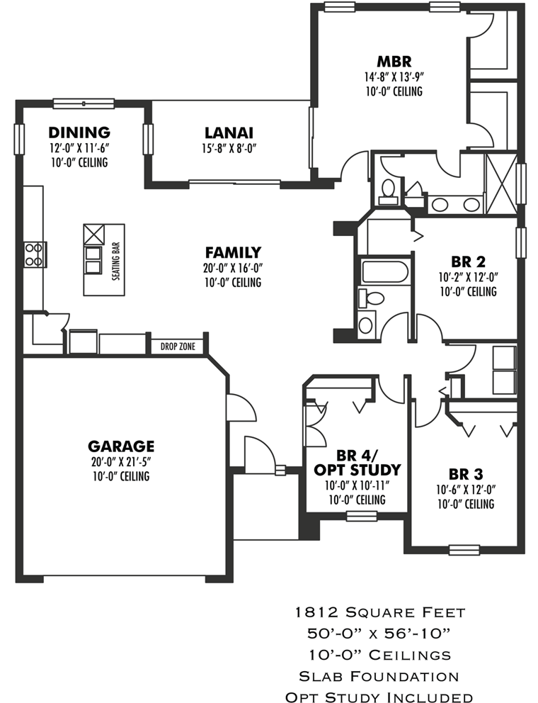 House Plan 66918 Level One