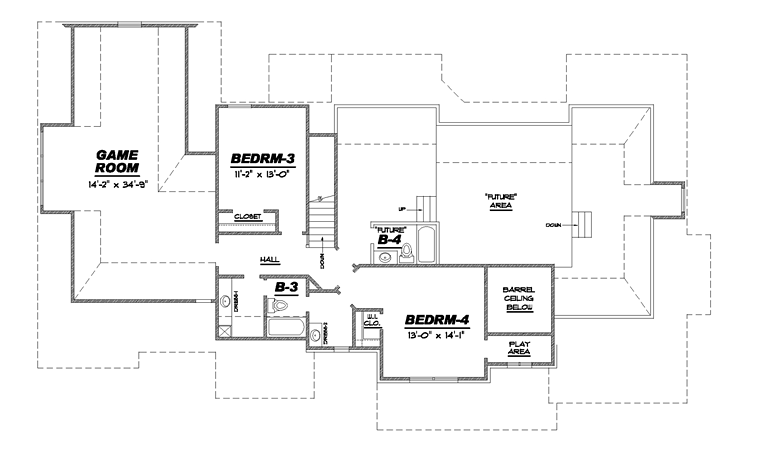 House Plan 67152 Level Two