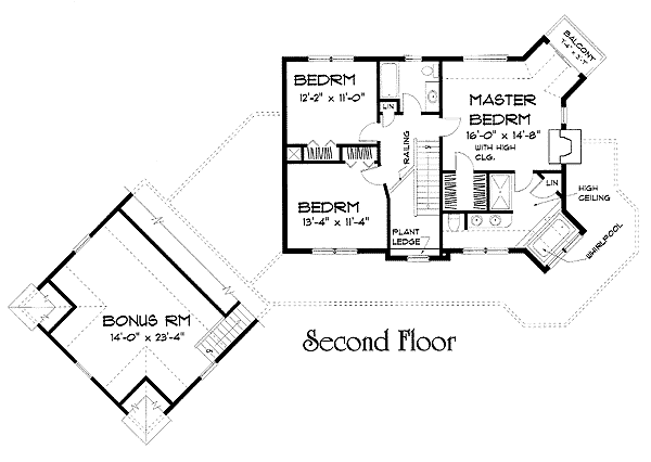 House Plan 67272 Level Two