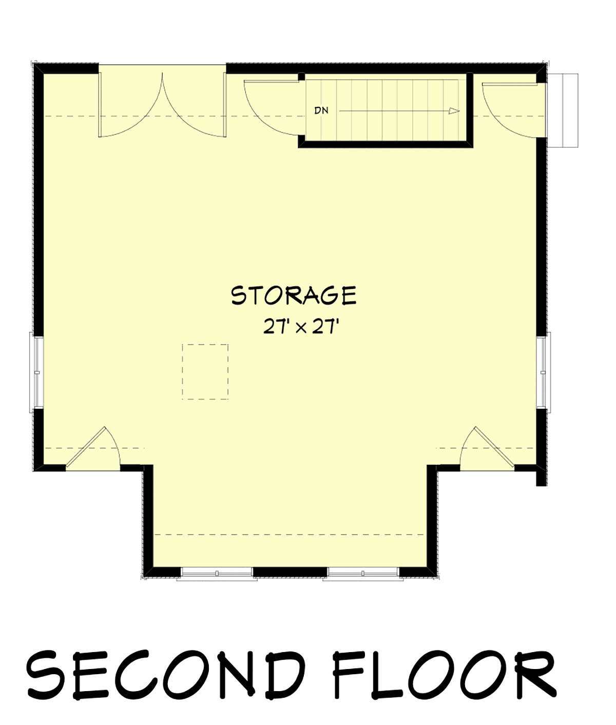 Garage Plan 67300 - 2 Car Garage Level Two