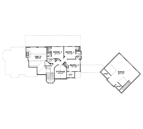 House Plan 67417 Level Two