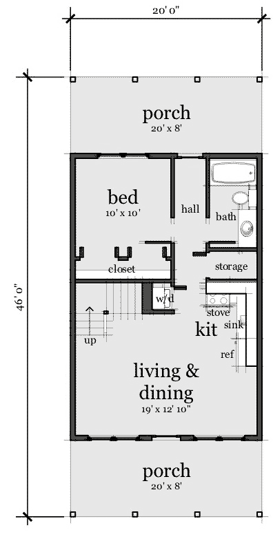 House Plan 67535 Level One