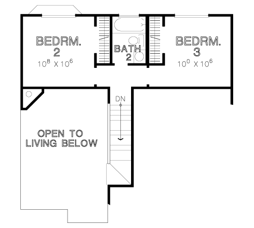 House Plan 67610 Level Two