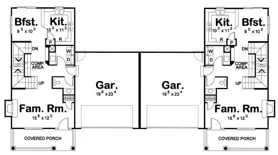 Multi-Family Plan 67903 Level One