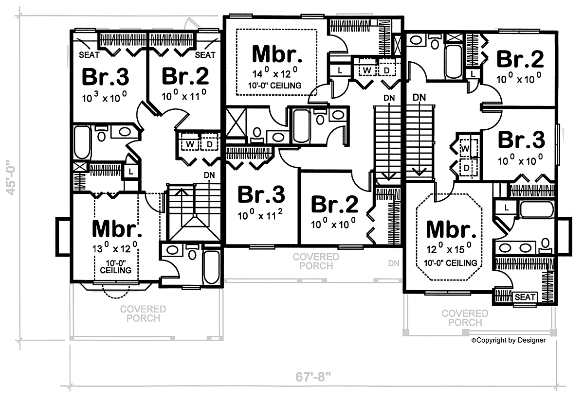 Multi-Family Plan 68100 Level Two