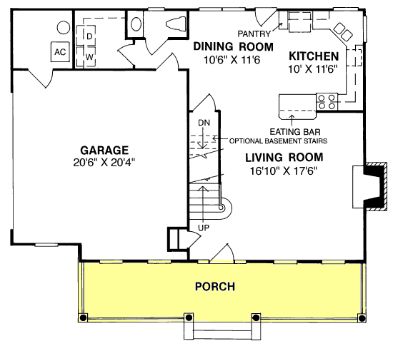 House Plan 68341 Level One