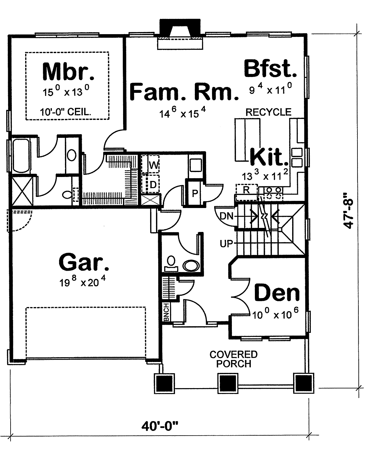 House Plan 69083 Level One