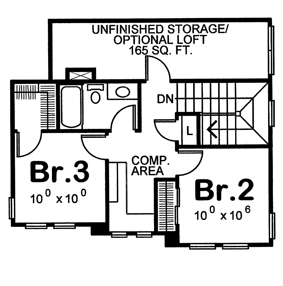 House Plan 69083 Level Two