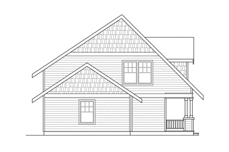 Bungalow, Craftsman Plan with 1600 Sq. Ft., 3 Bedrooms, 2 Bathrooms, 2 Car Garage Picture 6