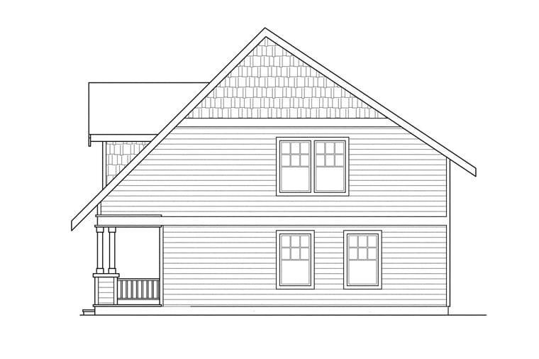 Bungalow, Craftsman Plan with 1600 Sq. Ft., 3 Bedrooms, 2 Bathrooms, 2 Car Garage Picture 7