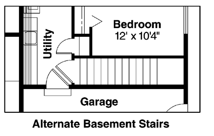 House Plan 69145 Alternate Level One