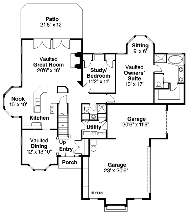 Plan 69263 | Traditional Style with 4 Bed, 3 Bath, 3 Car Garage