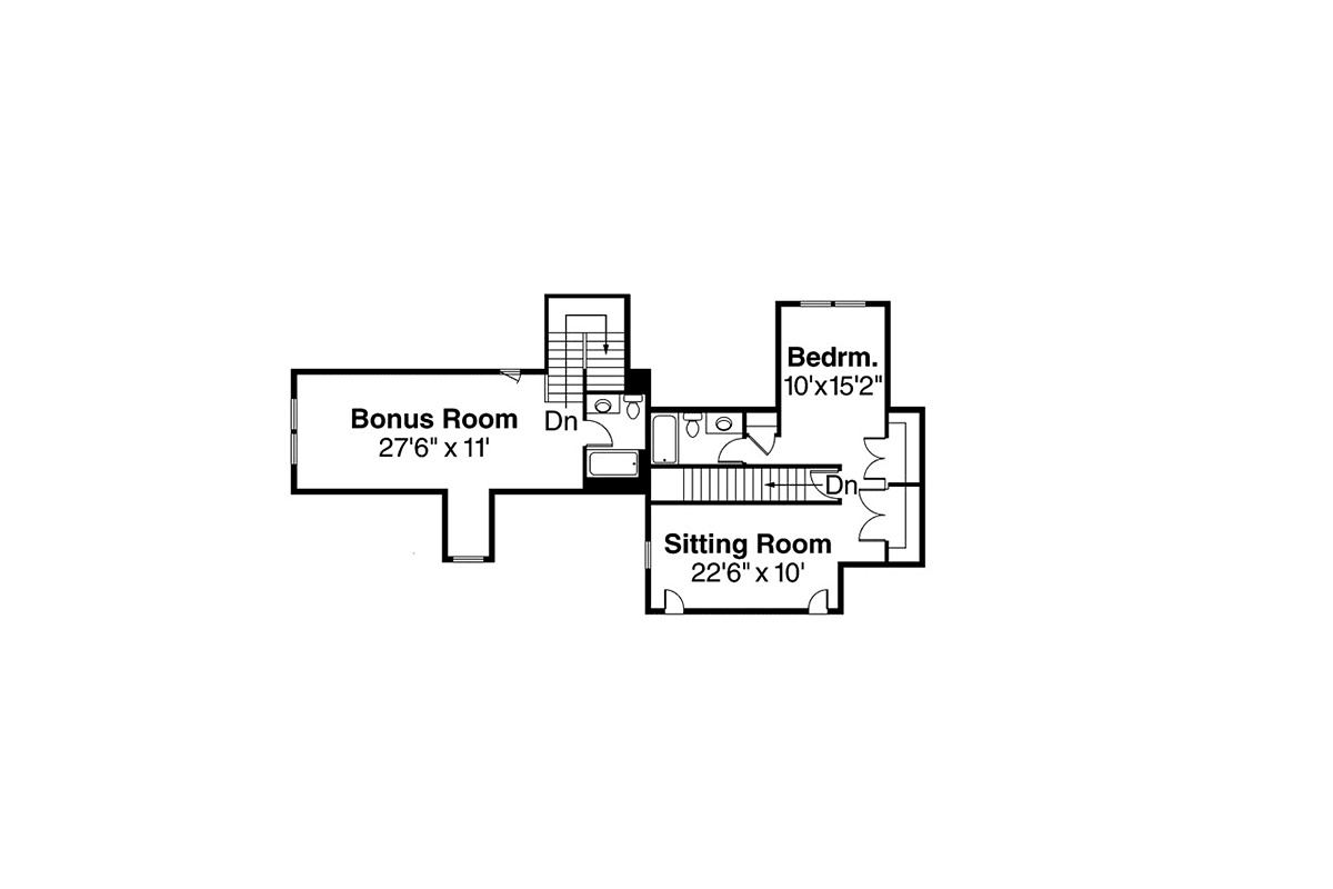 House Plan 69296 Level Two