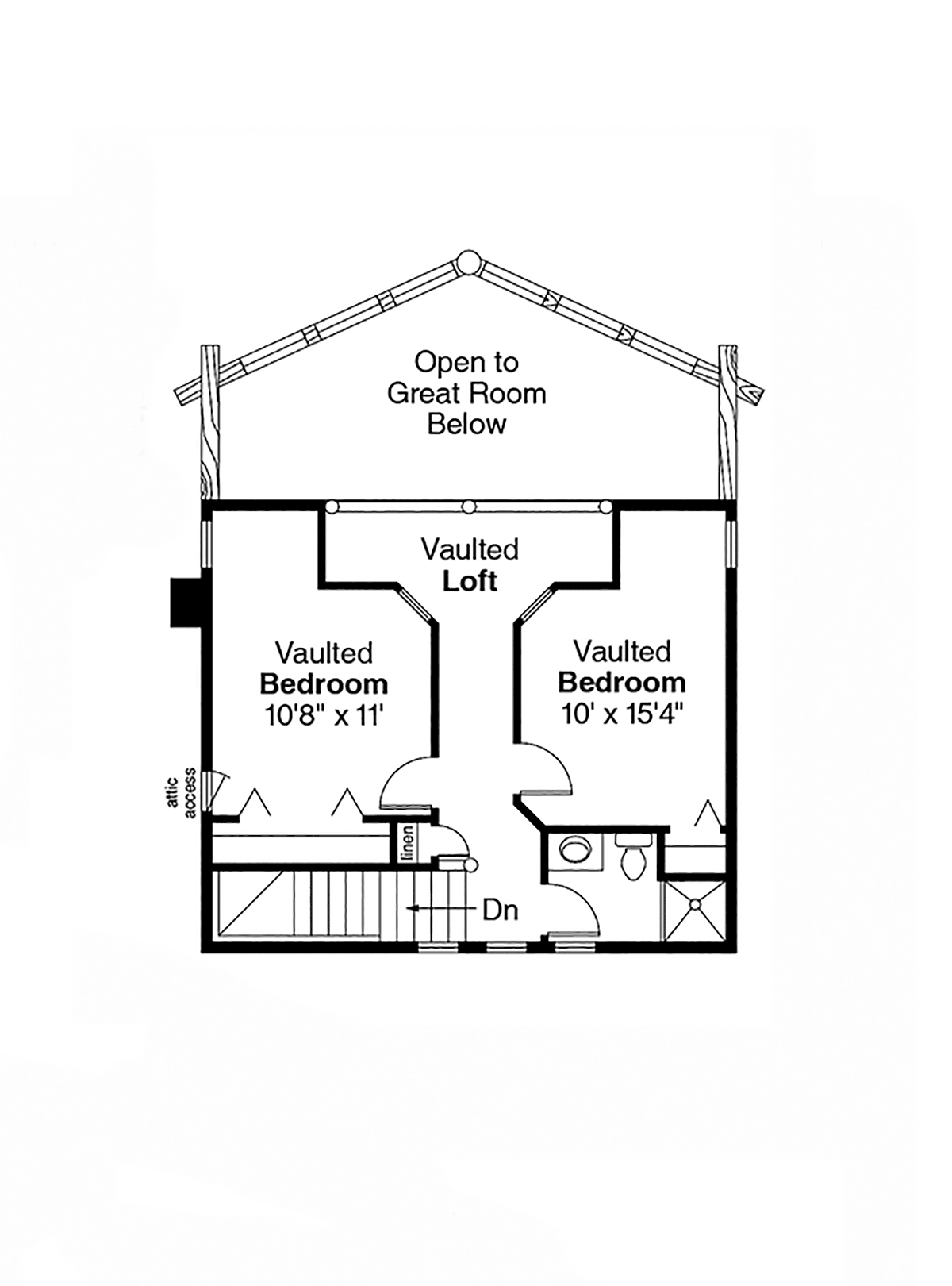 House Plan 69362 Level Two