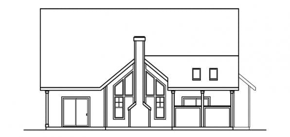 House Plan 69475 Rear Elevation