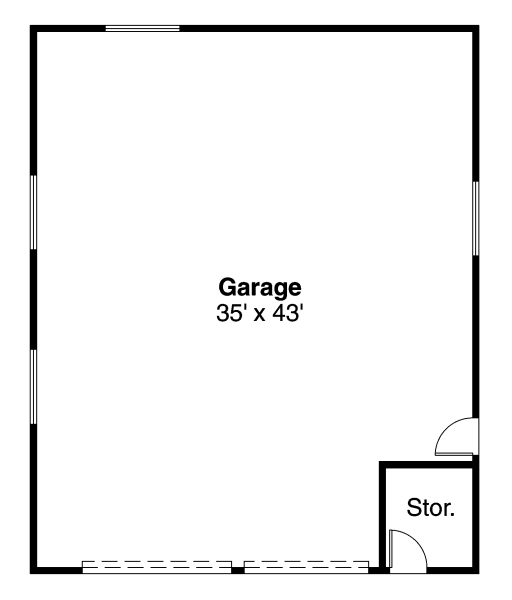 Garage Plan 69767 - 5 Car Garage Level One