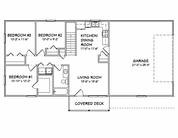 House Plan 70107 Level One