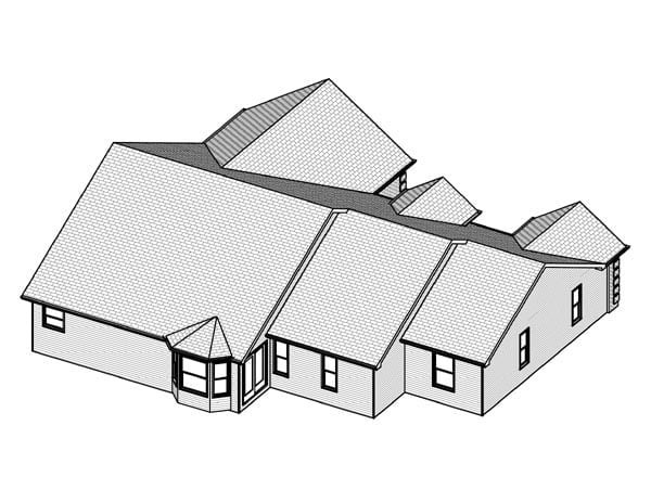 House Plan 70300 Rear Elevation