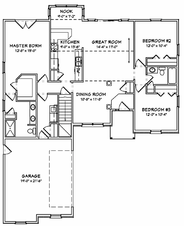 House Plan 70303 Level One