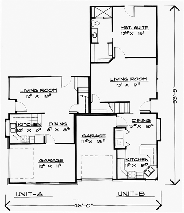 Multi-Family Plan 70458 Level One
