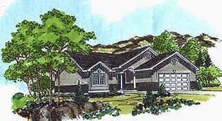 Plan 70525 - 1059 Square Feet