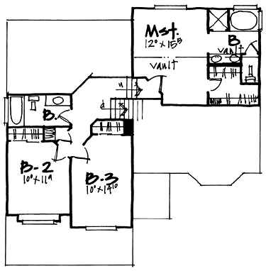 House Plan 70582 Level Two