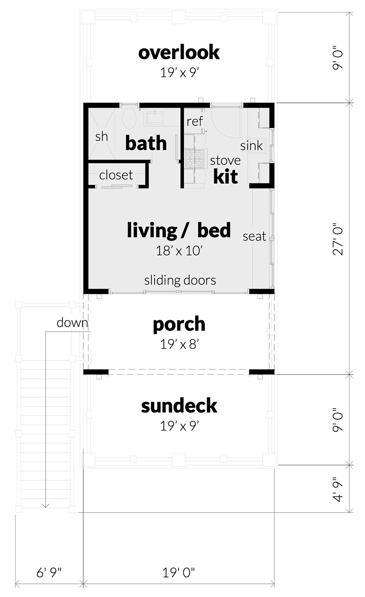 House Plan 70851 Level Two