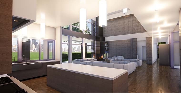Coastal, Contemporary, Modern Plan with 8914 Sq. Ft., 7 Bedrooms, 9 Bathrooms, 4 Car Garage Picture 6