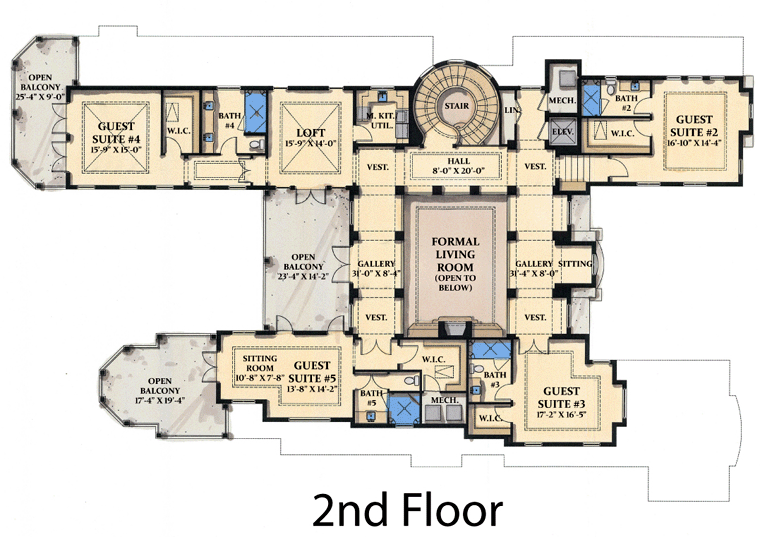 House Plan 71504 Level Two