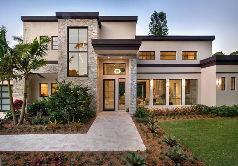 Contemporary, Modern Plan with 4278 Sq. Ft., 4 Bedrooms, 6 Bathrooms, 3 Car Garage Picture 3