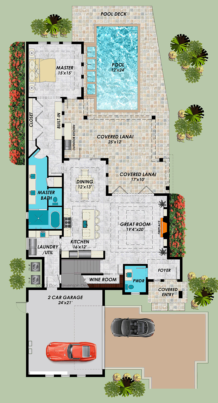 House Plan 71545 Level One
