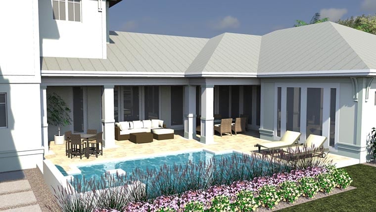 House Plan 71550 Rear Elevation