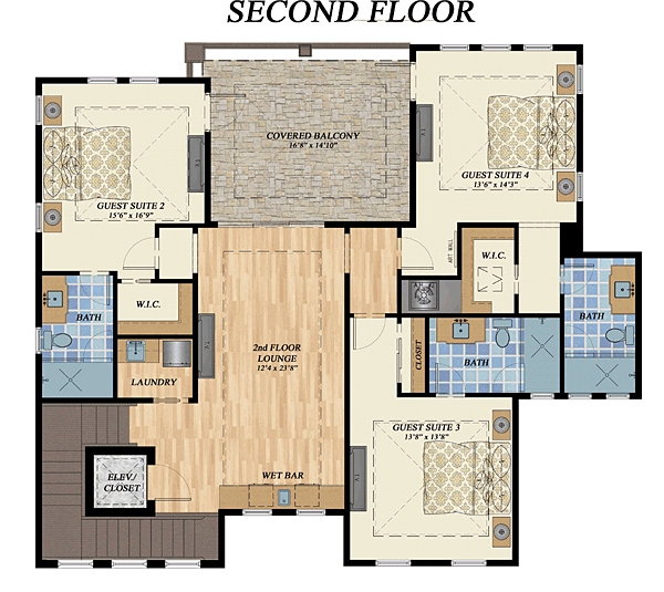 House Plan 71552 Level Two