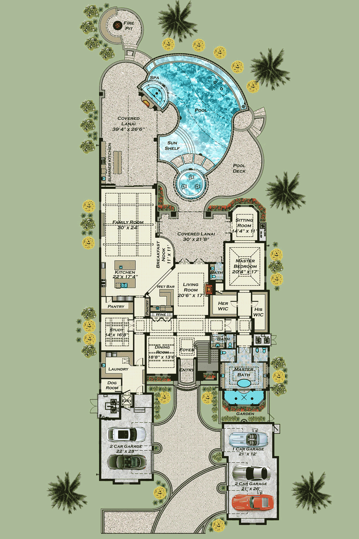 House Plan 71568 Level One