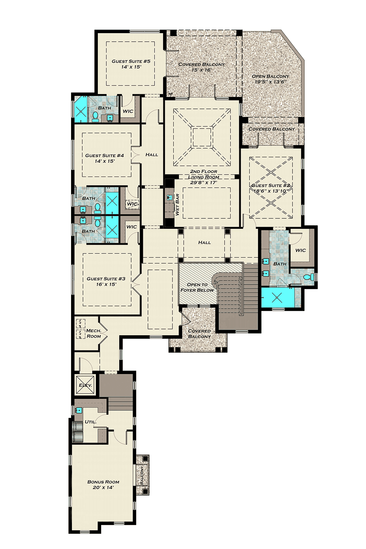 House Plan 71568 Level Two