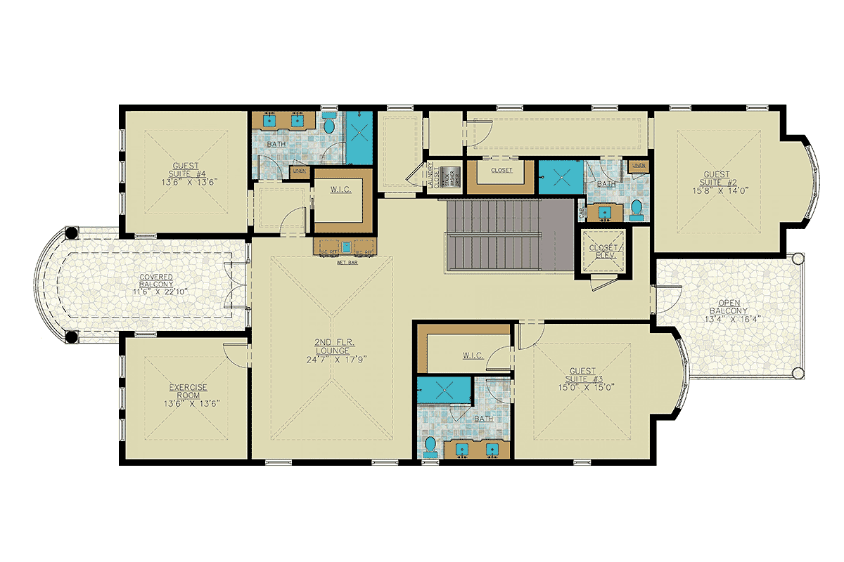 House Plan 71569 Level Two