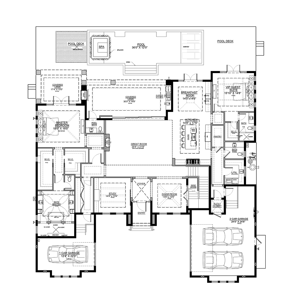 House Plan 71570 Level One
