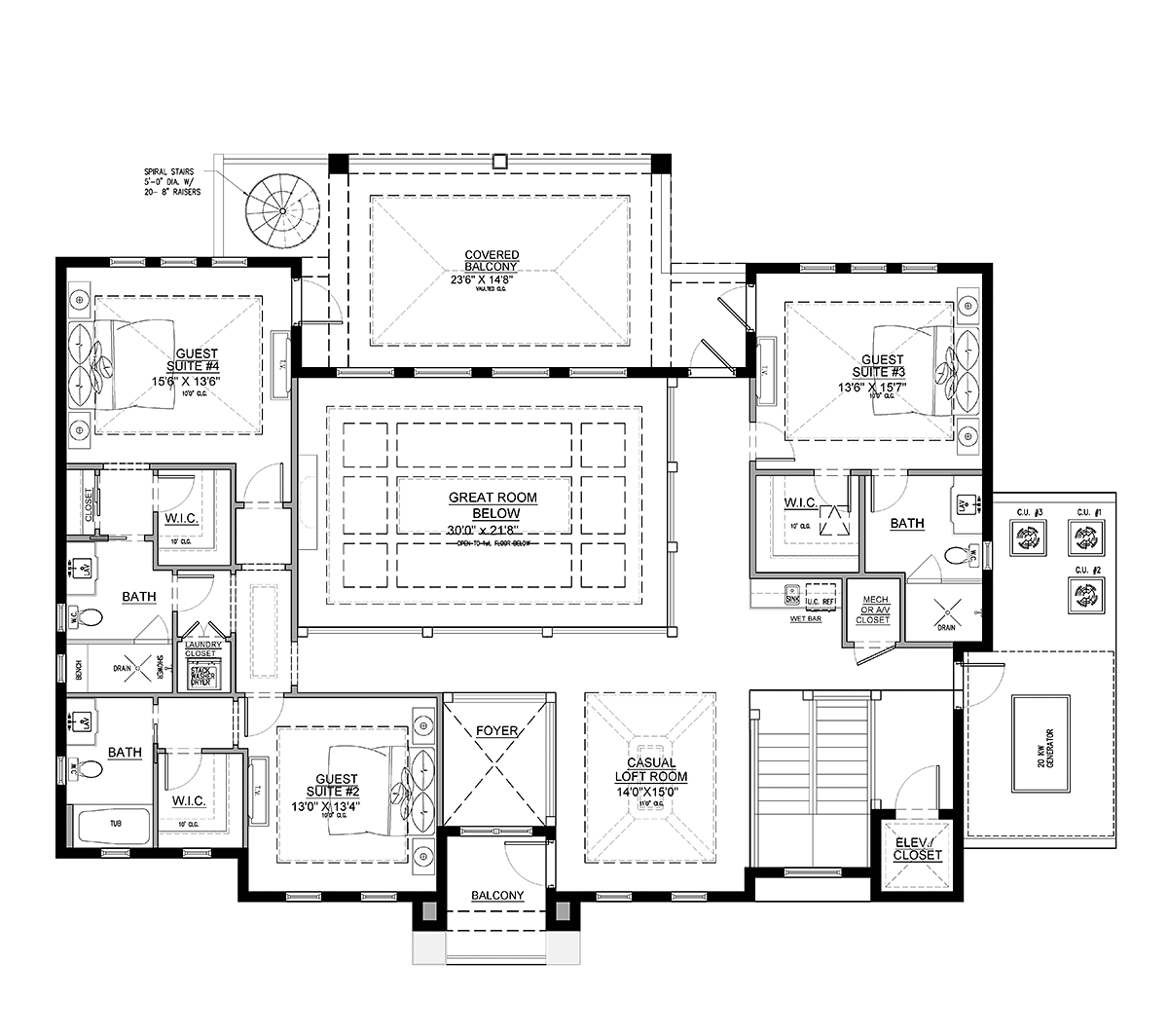 House Plan 71570 Level Two