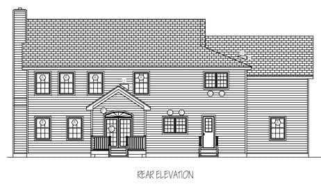 House Plan 71900 Rear Elevation