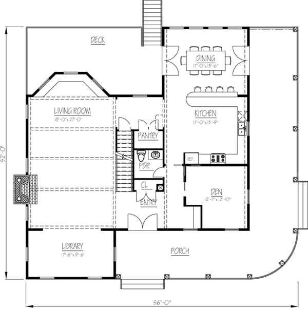 House Plan 71903 Level One