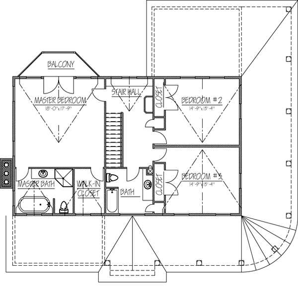 House Plan 71903 Level Two
